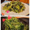 ダッフィーニーうに's cooksnap of when they made 簡単美味しい空芯菜のニンニク炒め.