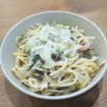 島猫。's cooksnap of when they made 簡単ランチ❇️小松菜クリームパスタ.