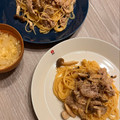 クックB9END4☆'s cooksnap of when they made しめじと豚の簡単和風味噌パスタ.
