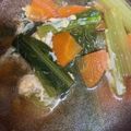 snow012's cooksnap of when they made 小松菜の卵とじスープ.