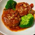 ☆さぶ☆☆'s cooksnap of when they made ＊トマト缶で！トマト煮込みハンバーグ＊.