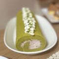 ☆☆anka☆☆'s cooksnap of when they made フワッ♡あずきクリームの抹茶ロールケーキ.