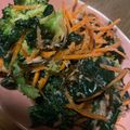 ねこ's cooksnap of when they made ブロッコリーとほうれん草のゴマ塩昆布和え.