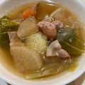 ゆみらんたん's cooksnap of when they made 新じゃが新玉春キャベほっこりポトフスープ.