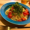 きなこ＊。's cooksnap of when they made 和えるだけ！トマトとツナの冷製パスタ.