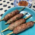 シトリン♪'s cooksnap of when they made パクチーと豚ひき肉のエスニック串焼き.