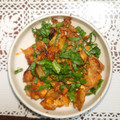 まーちゃん310's cooksnap of when they made 超簡単！厚揚げの豚キムチ！！.
