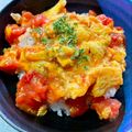 とらもふ's cooksnap of when they made 夏☀️にサッパリ‼️ツナ卵トマト丼.