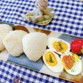 みっちゃん❇️68's cooksnap of when they made ☆塩麹おにぎりと塩麹の半熟卵♬.