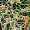 むらや's cooksnap of when they made もやしと人参とほうれん草の簡単ナムル.