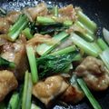 こま1018's cooksnap of when they made 鶏むねと小松菜のこってり味噌マヨ炒め♪.