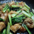 こま1018's cooksnap of when they made 鶏むねと小松菜のこってり味噌マヨ炒め♪.