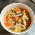 azbjbn's cooksnap of when they made キャベツの✿ミルクみそ汁.