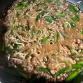 柴犬のお顔☆'s cooksnap of when they made 簡単♡豚ひき肉のニラもやし丼♡.