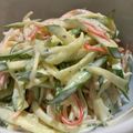 ゆみらんたん's cooksnap of when they made 簡単☆きゅうりとカニカマのサラダ.