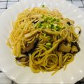 ゆうっちママ's cooksnap of when they made 松茸の風味！永谷園お吸いもので和風パスタ.