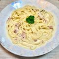 悠愛らぶ☆'s cooksnap of when they made 簡単♫我が家のスープカルボナーラ☆.