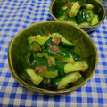 ととろ＆めい's cooksnap of when they made たたききゅうりの梅和え.