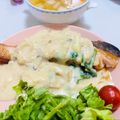 しょまお's cooksnap of when they made サーモンのムニエル ☆濃厚クリームソース.