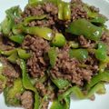 ☆みんみんみ☆'s cooksnap of when they made ピーマンとひき肉炒め 超簡単な青椒肉絲.