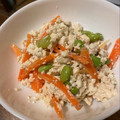 こうせい(=ﾟωﾟ)ﾉ's cooksnap of when they made 枝豆とにんじんの白和え　.