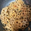 なおすけ151a's cooksnap of when they made レンコンと挽肉の炒め煮.