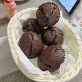 りりこ☆彡's cooksnap of when they made 混ぜるだけ【しっとり米粉チョコマフィン】.
