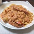 おにもつちゃん's cooksnap of when they made ❤渡り蟹のトマトクリームスパゲッティ❤.