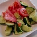 ヨシヨッシー's cooksnap of when they made パパっともう一品！きゅうりとトマトマリネ.