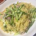 Ｒ's cooksnap of when they made アスパラとベーコンのクリームパスタ.