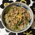 puniＫ's cooksnap of when they made あったまれ～♪懐しスキー場の豚バラうどん.