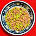 kose's cooksnap of when they made ピリ辛枝豆そぼろ丼.