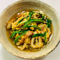 あっこ姉's cooksnap of when they made ほっこりじゅわ～★ちくわと油揚げの玉子丼.
