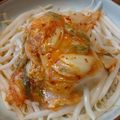 ばたみそーぱん☆'s cooksnap of when they made 10分で完成！餅キムチもやし.