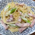 ＨａｎｄＭ's cooksnap of when they made アスパラとベーコンのクリームパスタ.