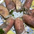 maemon's cooksnap of when they made 生ハムのアボカドクリームチーズ巻き。.