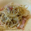 ばたみそーぱん☆'s cooksnap of when they made コストコ バジルペーストでジェノベパスタ.