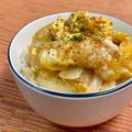 島子☆'s cooksnap of when they made お父ちゃんの油あげ＆玉ねぎで玉子丼♪.