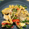 ♪ミチル♪'s cooksnap of when they made ピーマンとカニカマ卵炒め.