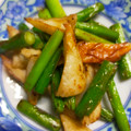 Kill Buss's cooksnap of when they made 簡単副菜★ちくわとニンニクの芽の炒め物.