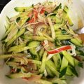 ♪ミチル♪'s cooksnap of when they made きゅうりと茗荷のピリ辛サラダ.