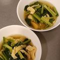 アクセル☆'s cooksnap of when they made ☆小松菜と油揚げの煮浸し☆.