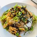 azbjbn's cooksnap of when they made レンジで簡単♡なめたけ《おろし蕎麦》.