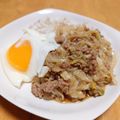 ドルフィンサーモン's cooksnap of when they made 【楽めし】ひき肉キャベツ丼.