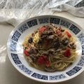 Ruriluru's cooksnap of when they made 簡単プロの味！オイルサーディンパスタ.