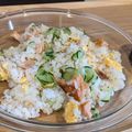 mahorou's cooksnap of when they made シロさんの鮭と卵と胡瓜で作るちらし寿司.