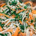 まめたん's cooksnap of when they made さっとできる！もやしとニラの簡単ナムル！.