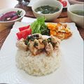 イベ長's cooksnap of when they made ♡ガッツリ！炊飯器で簡単♡カオマンガイ♡.