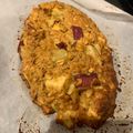 ポメちょん's cooksnap of when they made さつまいものオートミール豆腐パン.