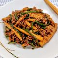 在宅勤務のおじさん's cooksnap of when they made ピーマンとたけのこのピリ辛ひき肉味噌炒め.